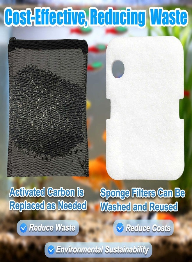 PurifyLogix Replacement Canister Filter Pads for Cascade 700/1000 CCF2UL/CCF3UL Generic Aquarium Floss Media, 2 Upgraded Activated Carbon-Coarse-Activated Carbon Filter Pads and 6 White Floss (8) - Image 5